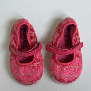 Michael Kors Kids Fuchsia Logo Shoes